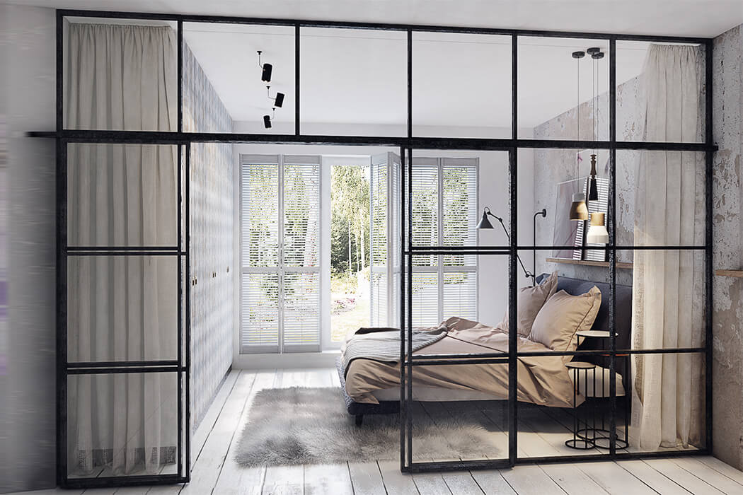 Перегородки из металла лофт